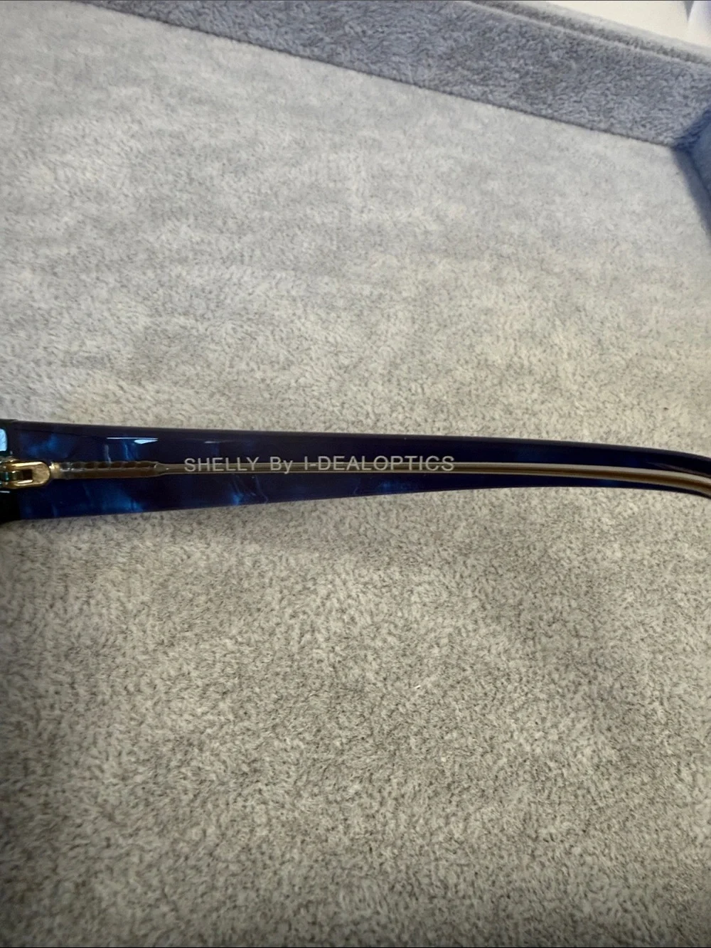 NWOT Vintage Casino Shelly Blue/Teal Ideal Optics Rectangular Eyeglass Frames
